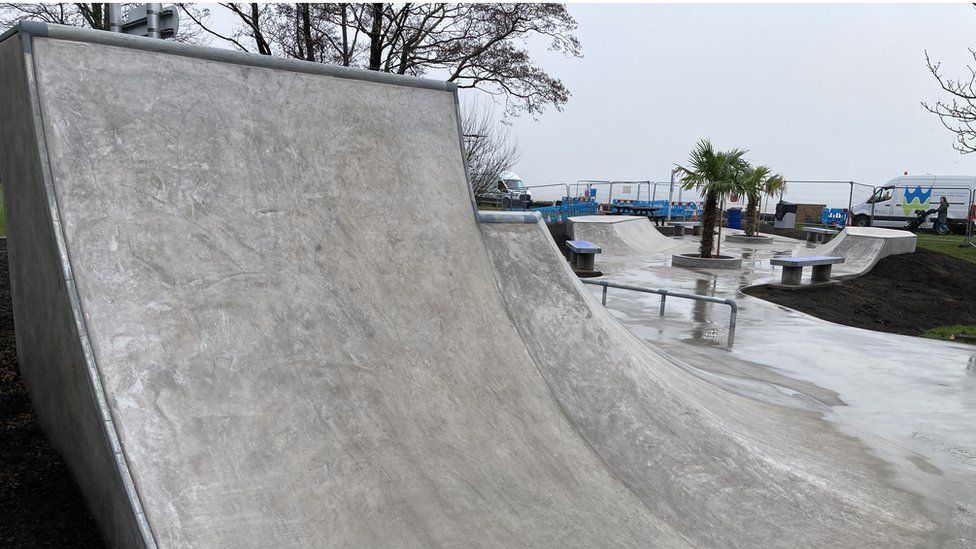 Ramp in the skate park