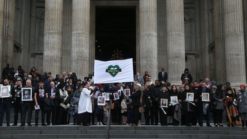 Grenfell memorial service at St Paul's Cathedral