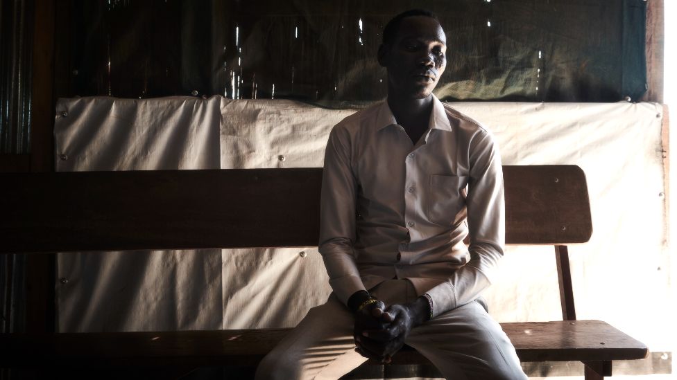 جاتكوث ماكال كوير ، من سكان مخيم بنتيو للنازحين في جنوب السودان