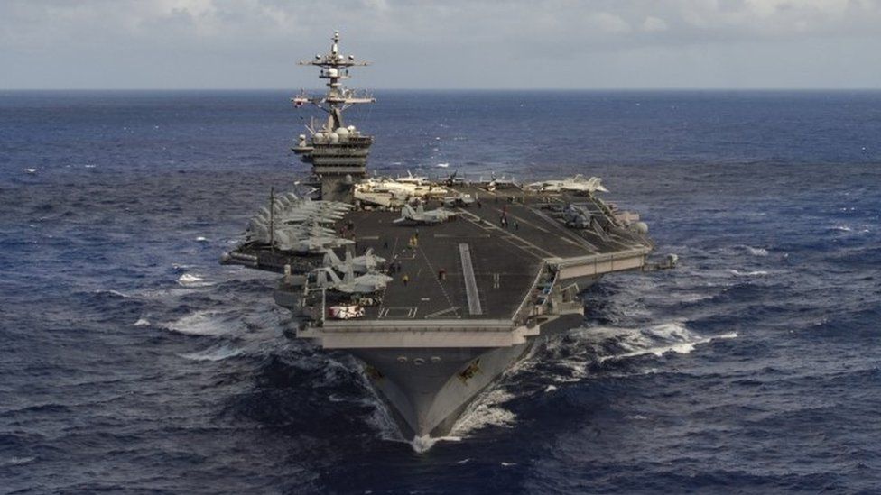The aircraft carrier USS Carl Vinson (30 January 2017)