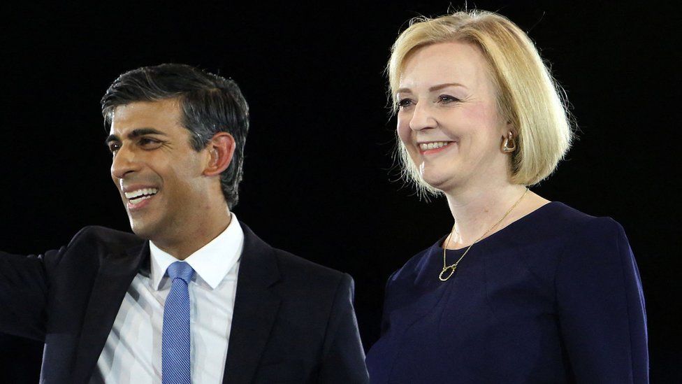 Rishi Sunak and Liz Truss