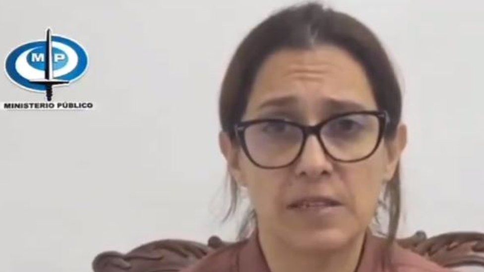 Screenshot of Natalia Améstica's recorded confession released by the prosecutor's office