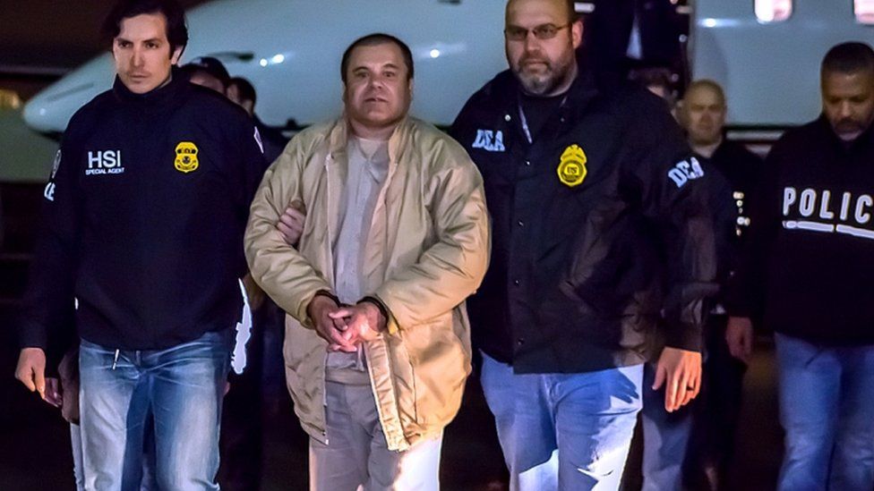 El Chapo Guzmán arrives in New York