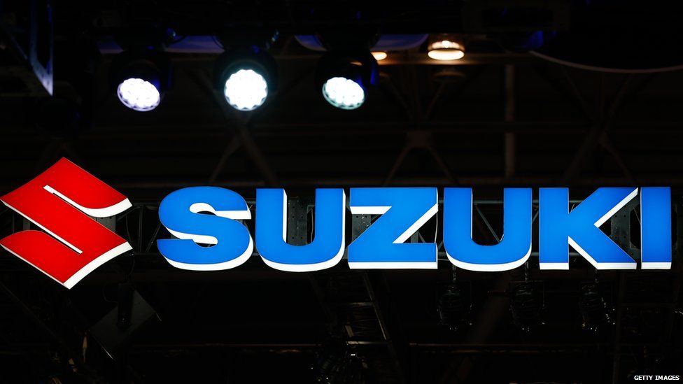 Suzuki logo at a car show