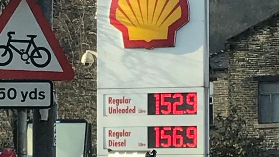 Shell garage fuel price