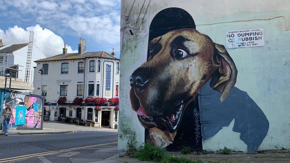 Street art om Brighton