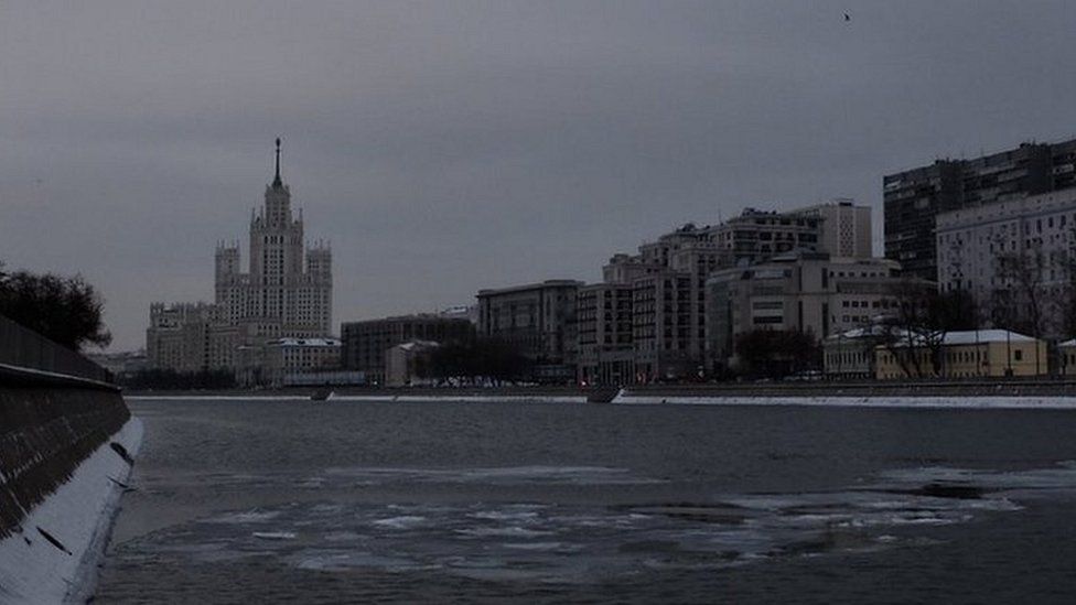 The grey skyline of Moscow