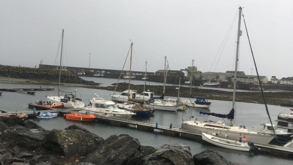 The bones were found at sea by fishermen in Ardglass on Wednesday