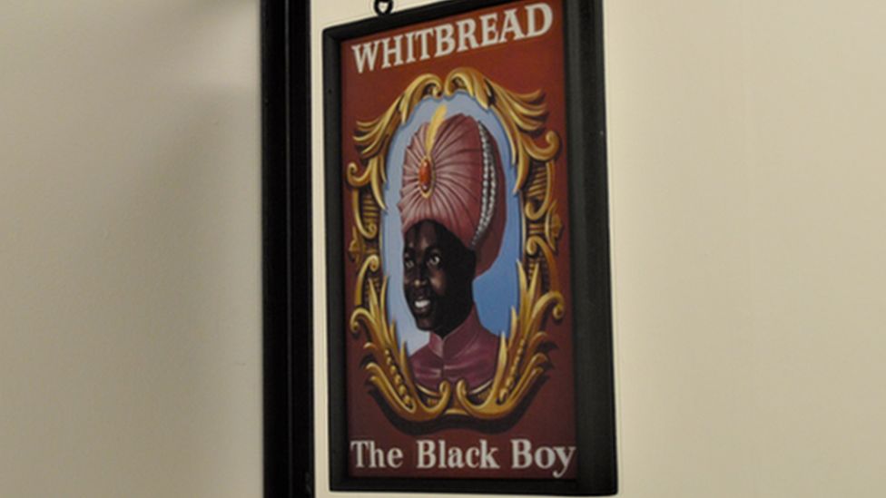 The original pub sign at Killay's Black Boy