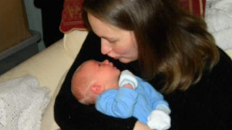 Hannah Freimanis and her son Marleigh