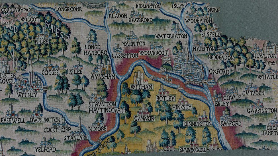 Oxford map tapestry