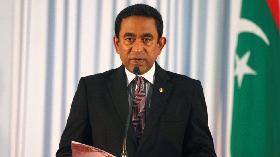 President Yameen has faced criticism over detaining opponents and freedom of speech