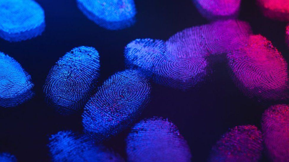 uv light used to show fingerprints