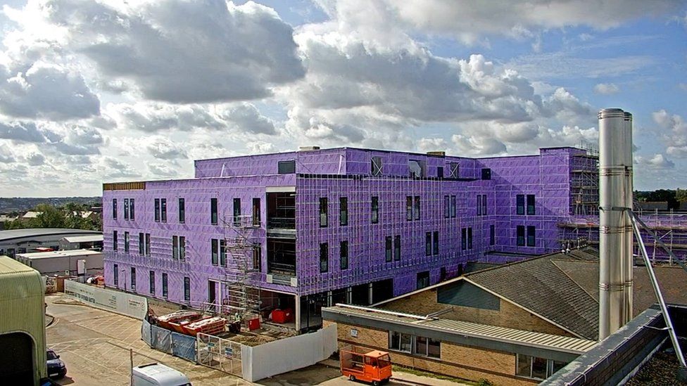 An outside view of the new surgical centre at Colchester Hospital