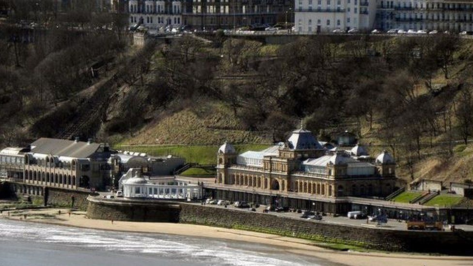 Scarborough Spa and cliffs in 2010