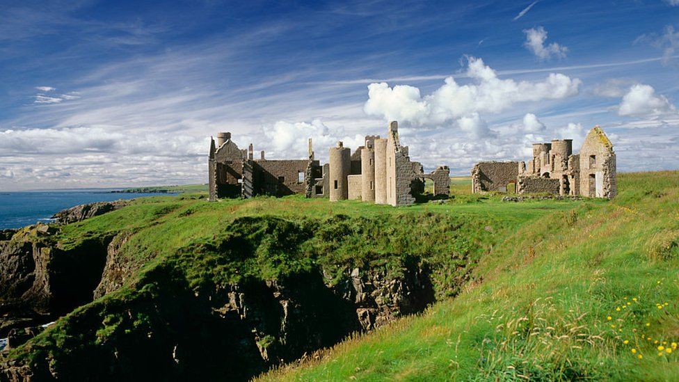 Slains Castle in Aberdeenshire