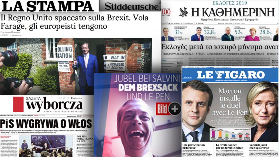 Front pages of European newspapers, 27 May 2019
