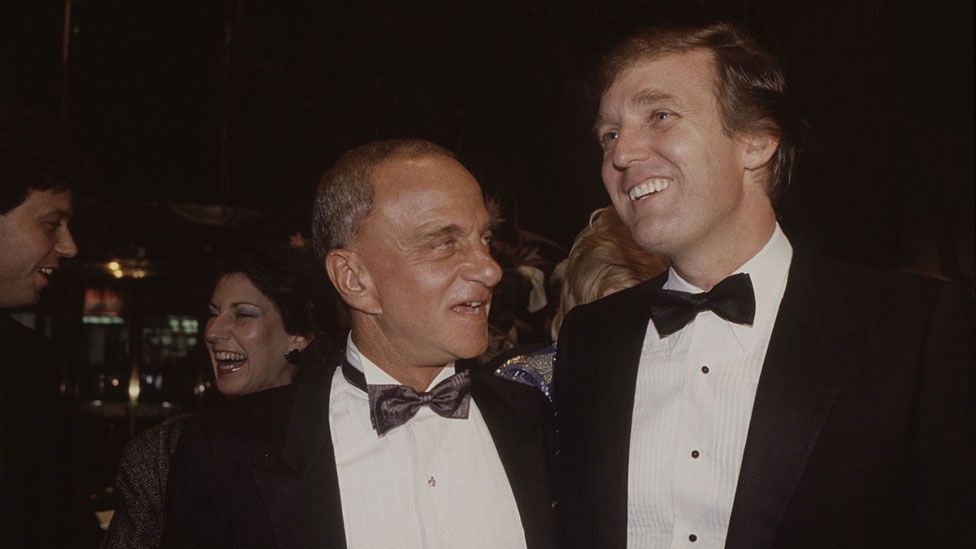 Roy Cohn with Trump in 1983