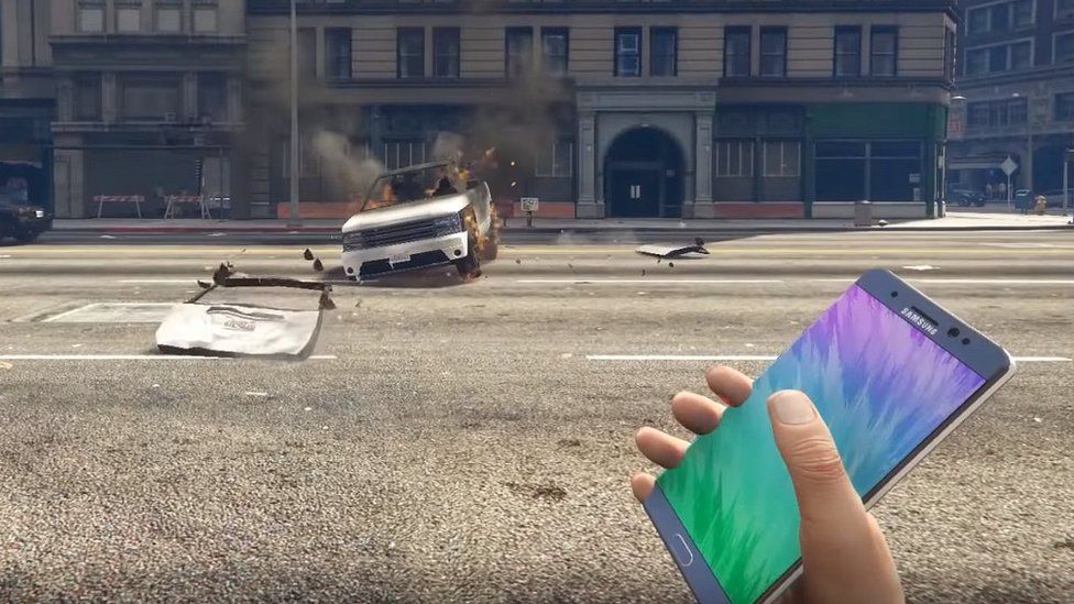 Samsung Galaxy Note 7 in Grand Theft Auto