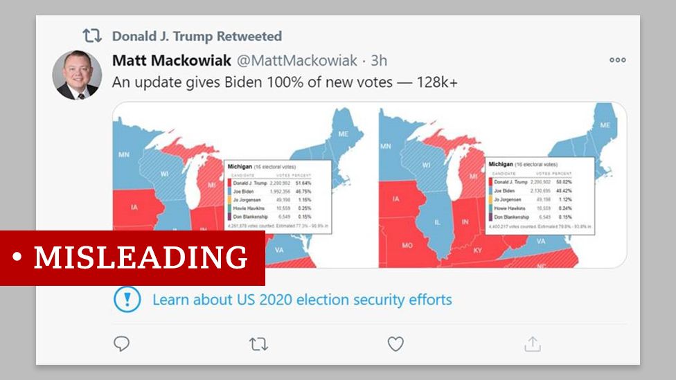 Misleading Michigan voting map