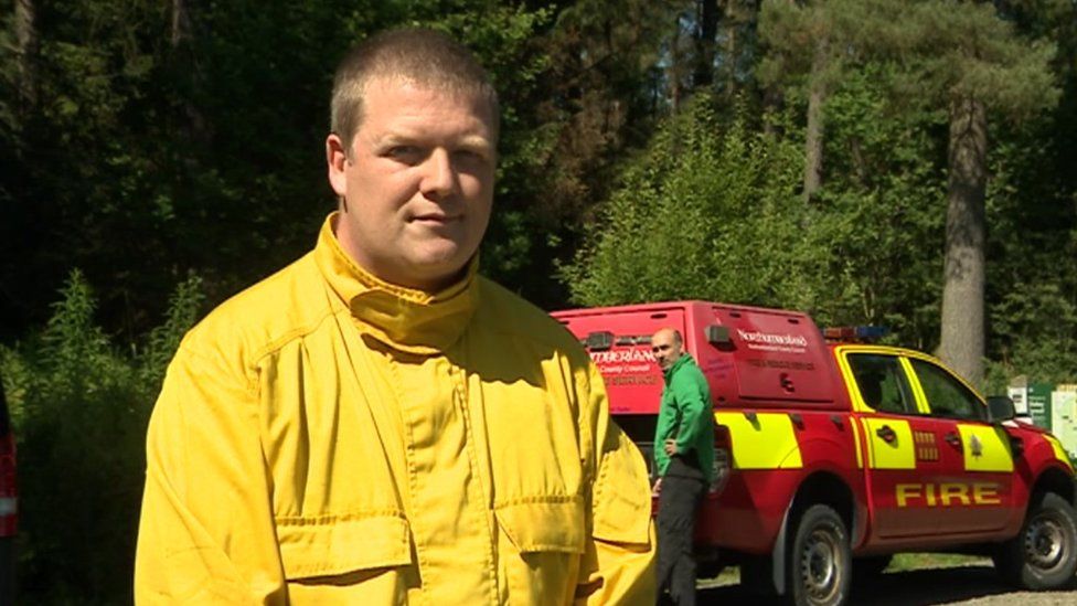 Northumberland Fire and Rescue wildfire lead Rob Stacey