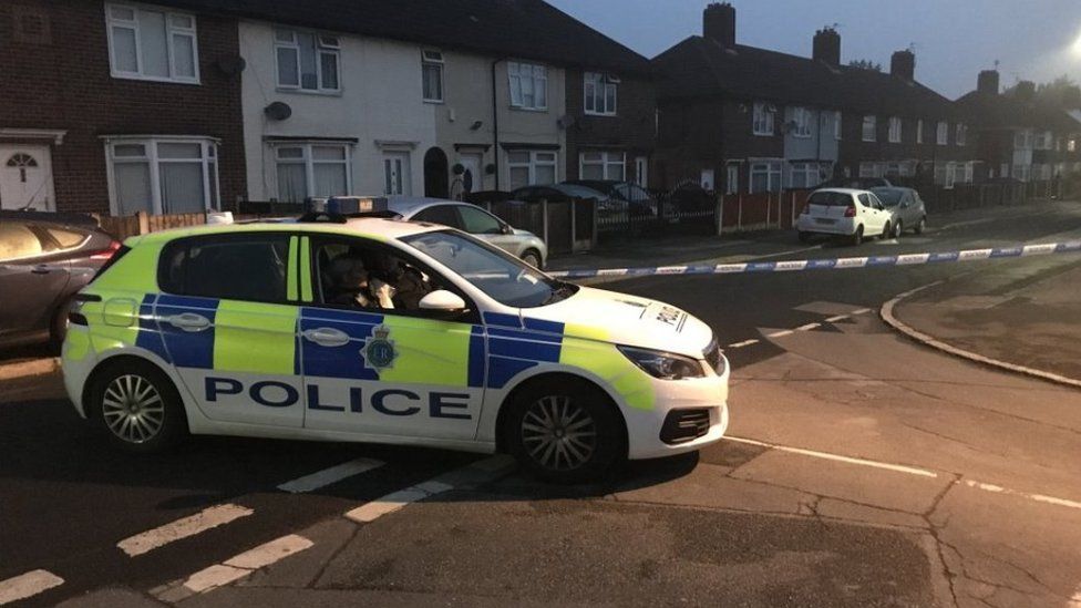 Police car at the scene