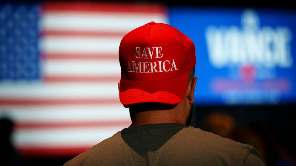 Red hat that reads: Save America