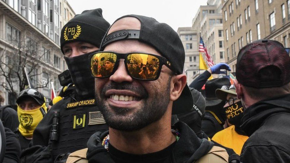 Enrique Tarrio, leader of the US far-right Proud Boys