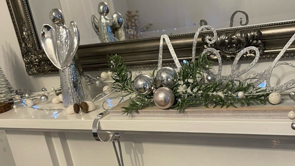 Chloe Pickard's Christmas decorations in October