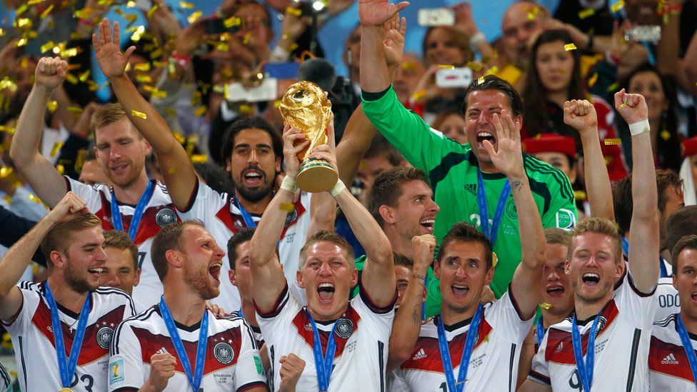 Germany lift the football World Cup in 2014