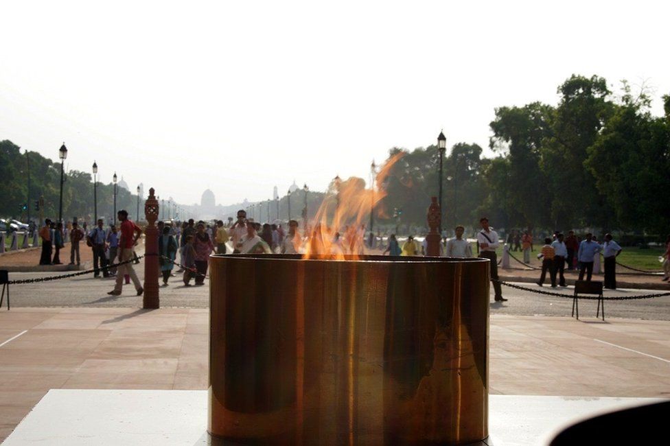 The Amar Jawan Jyoti flame has been burning for more than five decades