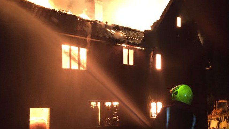 Dozens of firefighters at house fire in Sutton Coldfield BBC News