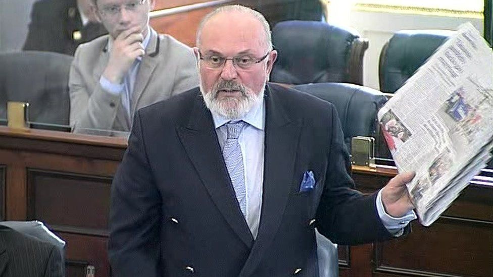 David Norris speaking in the Seanad in 2012