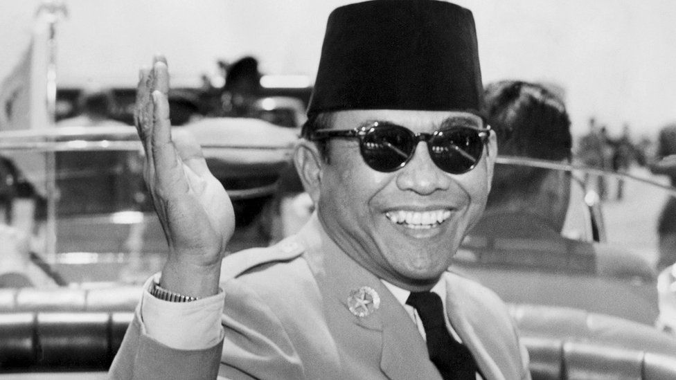 El presidente fundador de Indonesia, Sukarno
