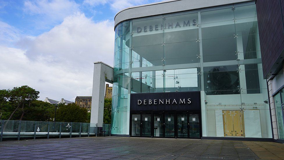 Debenhams unit in Bangor, which lies empty