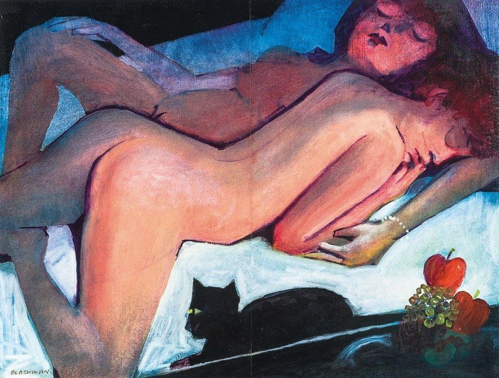 Charles Blackman's painting Women Lovers