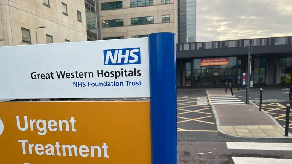 Great Western Hospital sign and entrance