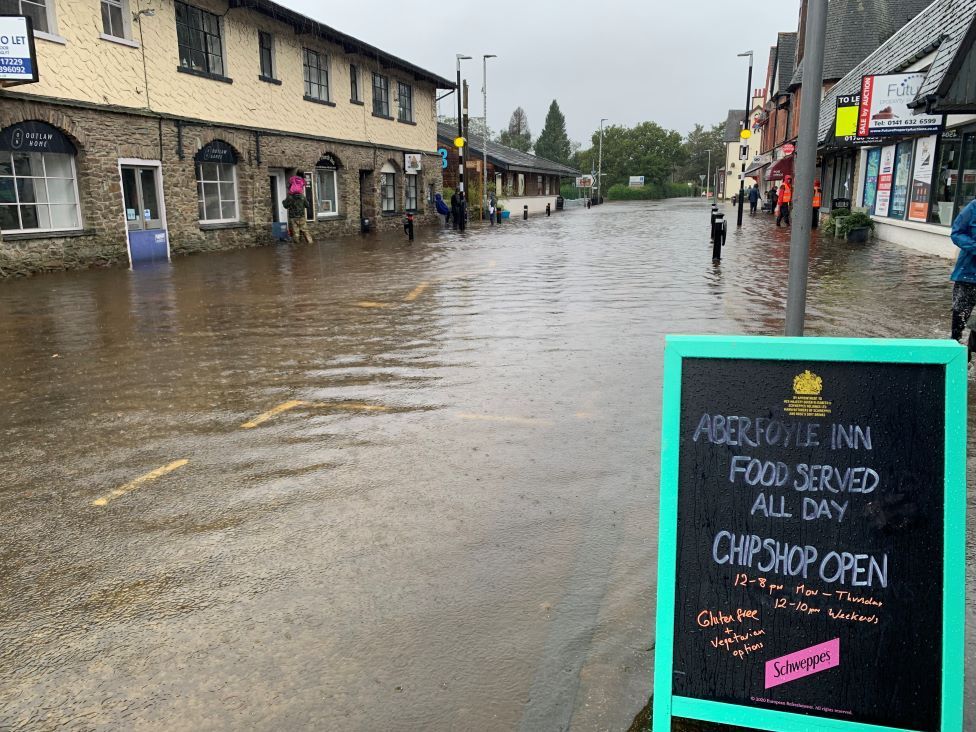 Flooding in Aberfoyle