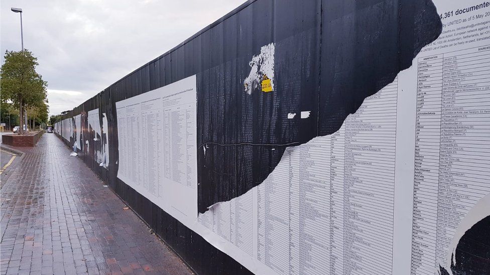 The List in Great George Street, Liverpool after being torn