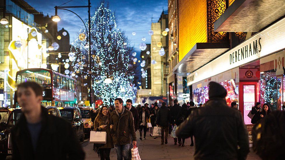 Oxford Street at Christmas