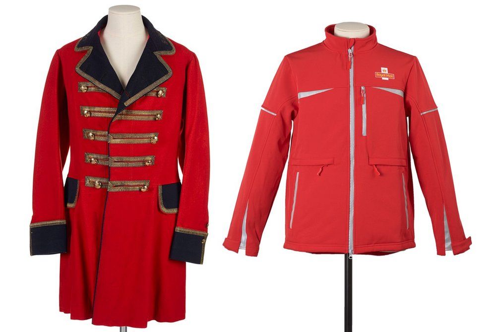 Mail Coach Guards uniform and current Royal Mail uniform
