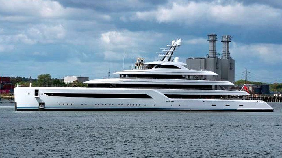 Russian metal tycoon Alisher Usmanov's yacht