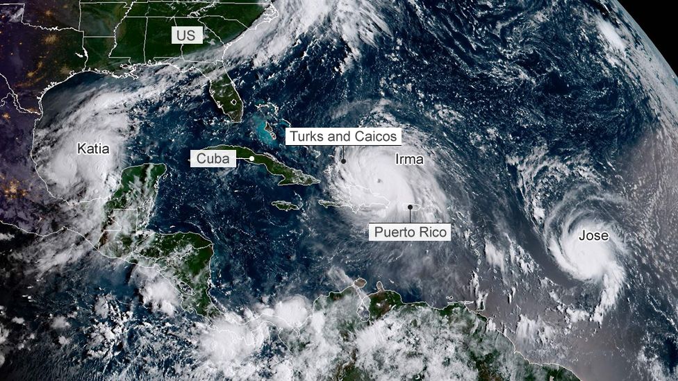 Hurricanes Katia, Irma and Jose