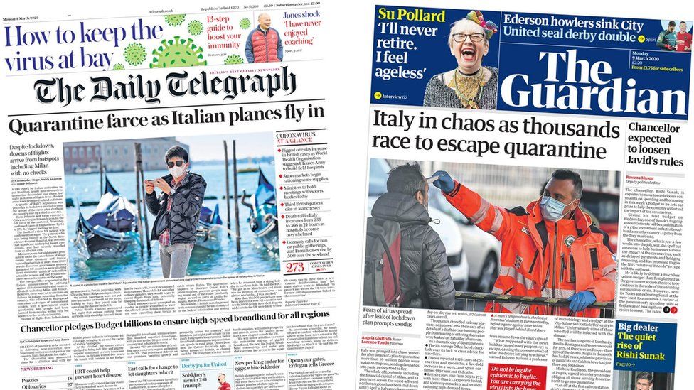 The Daily Telegraph and the Guardian