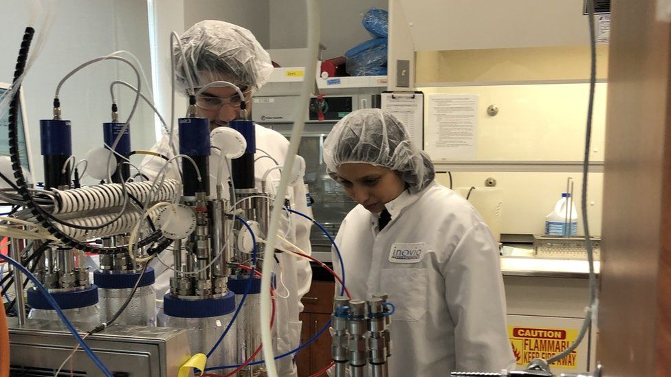 Scientists at Inovio lab in San Diego, CA