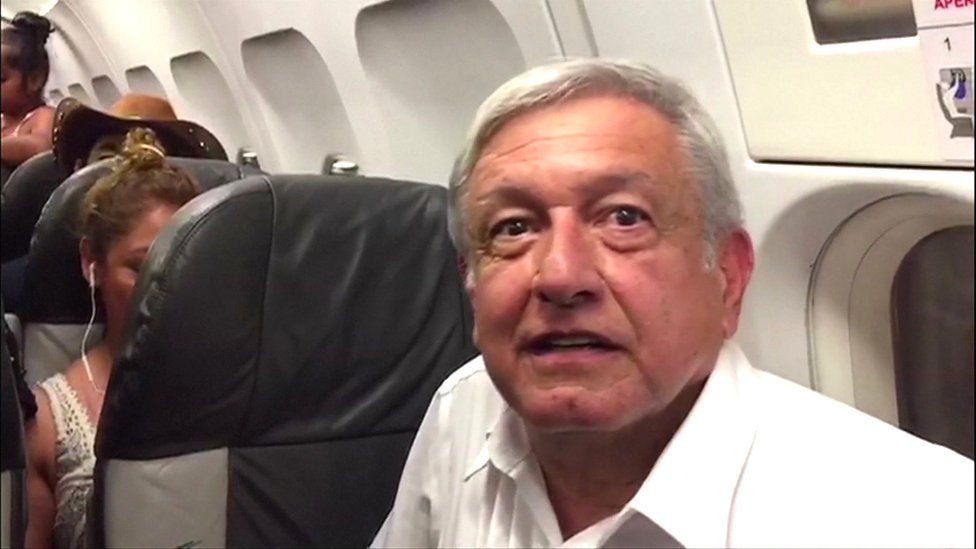Mexico's presidentelect grounded on commercial plane for hours BBC News