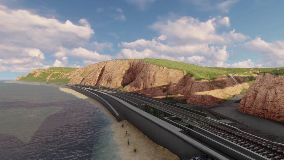 Dawlish rail line plans. Pic: Network Rail