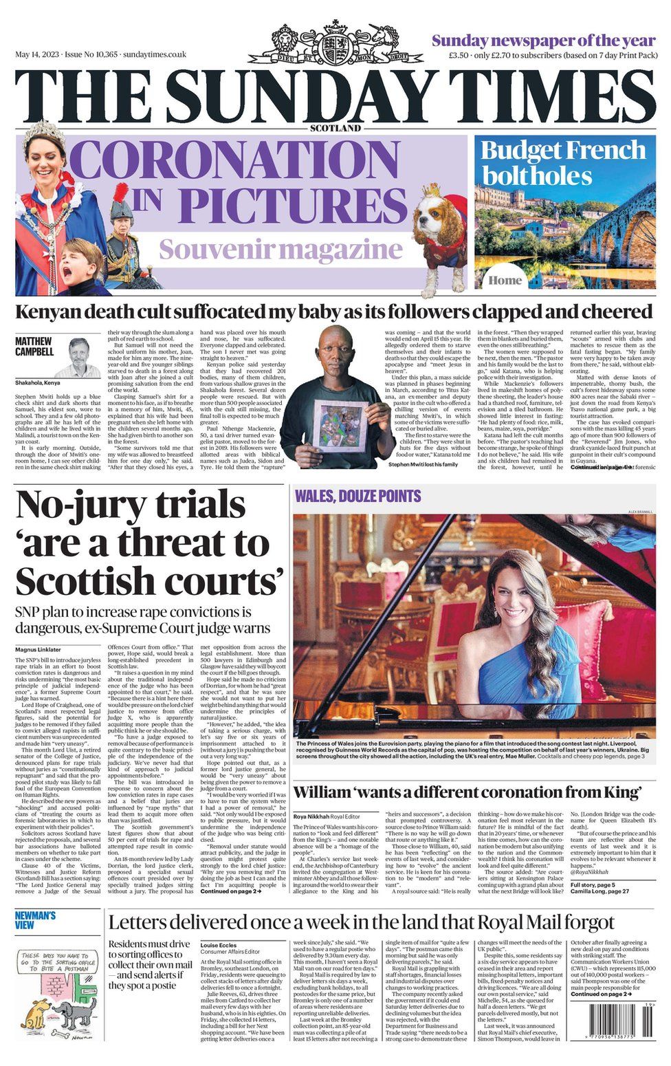 Scotland's papers: 'Prime suspects' in SNP probe and Kate's Ukraine ...