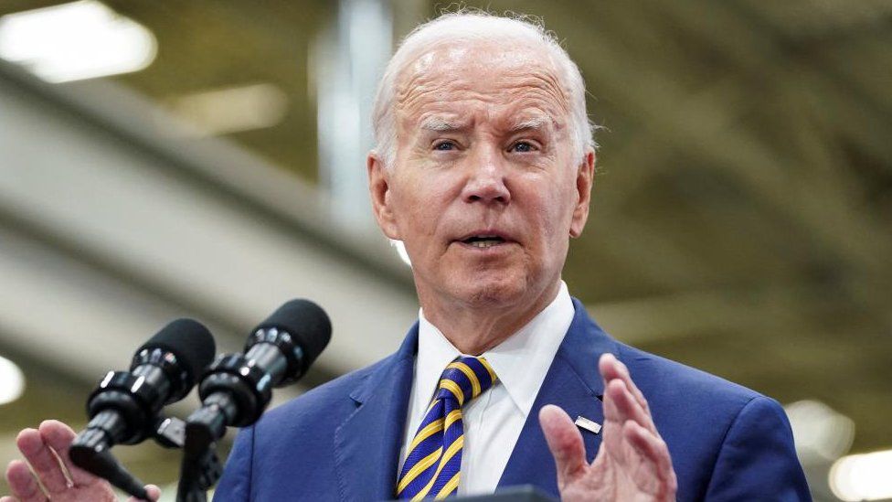 President Joe Biden speaks about his intention to visit Hawaii as soon as possible during a visit to Milwaukee