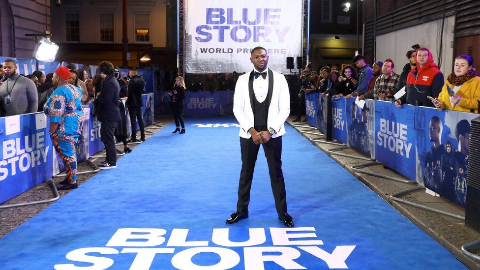 Rapman at the Blue Story premiere at Curzon Cinema Mayfair on 14 November